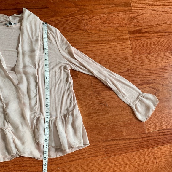plazza del tempo, light pink ballet cardigan, size Lg. - Picture 9 of 10